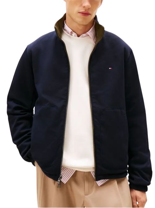 Giubbetto reversibile verde/blu Tommy Hilfiger | MW0MW41862RBN